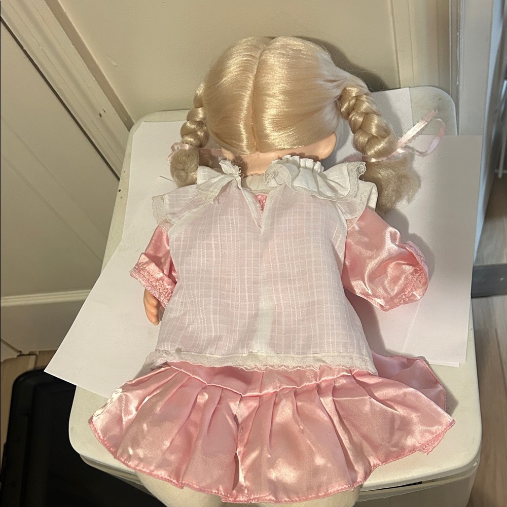 1987 Precious Moments Pink Missy Doll By Samuel Butcher - Picture 4 of 7